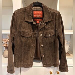 Eddie Bauer Brown Suede Jacket